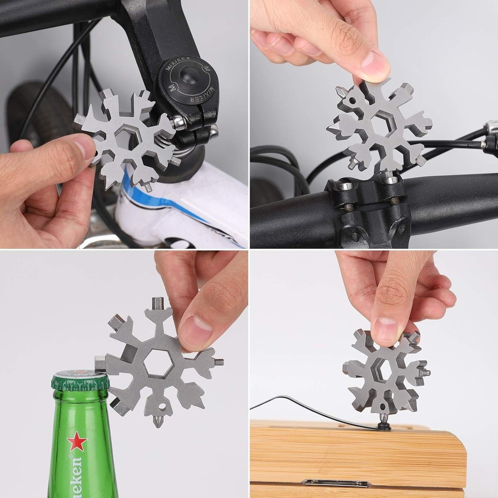 Compact Snowflake Multi-Tool - Lightweight, Durable & Great Gift for Men