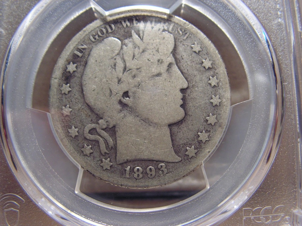 1893 - S Barber Half Dollar. PCGS AG03.