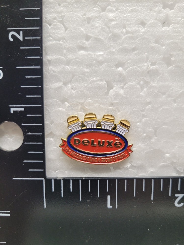 McDonald's LAPEL HAT PIN DELUXE BURGER