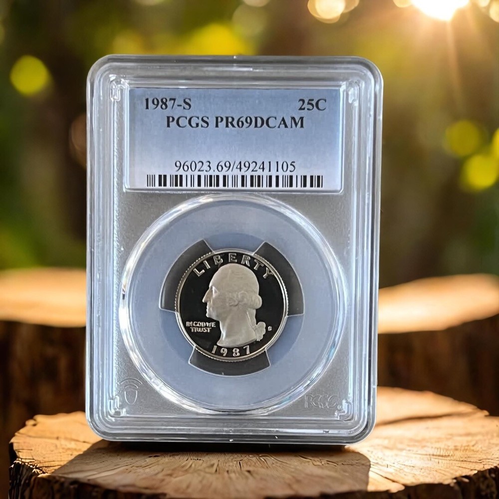 1987-S Washington Quarter PCGS-PR69DCAM