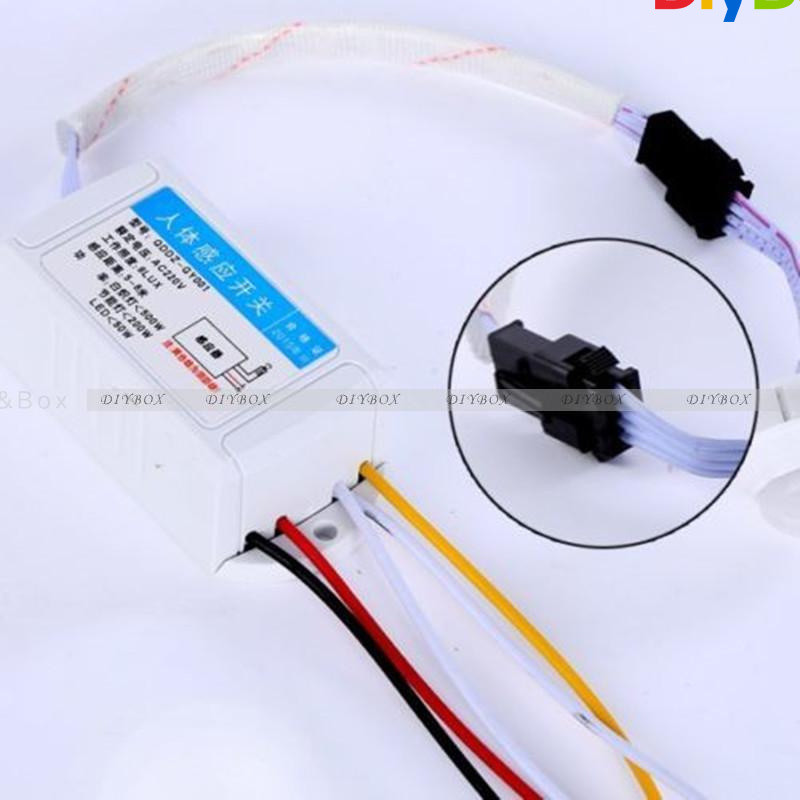 IR Infrared Body Motion Sensor Automatic Auto Light Lamp Control Switch 110/220V