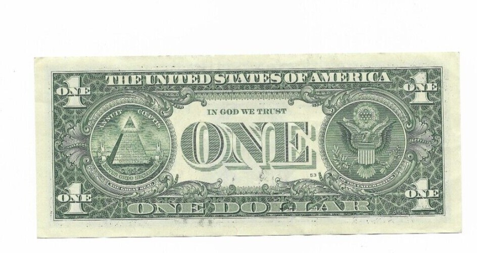 Error One Dollar Bill Series 2017A-(GAS PUMP TURN 3)-Struck Raised Digit Note