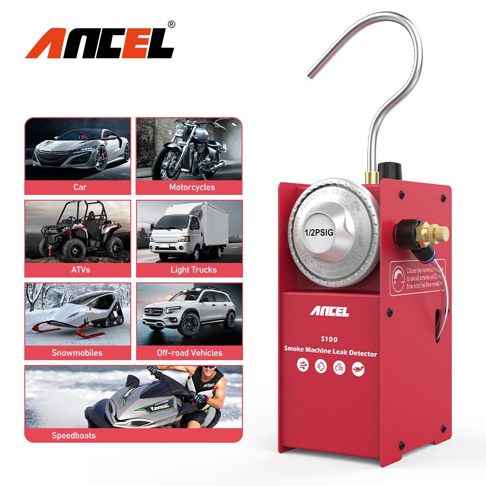ANCEL S100 Auto EVAP Smoke Machine Tester Car Vacuum Pipe System Diagnostic Tool