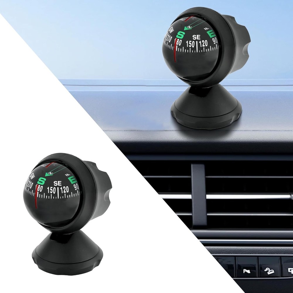Universal Adhesive Car Compass Ball - Compact & Precise Direction Guidance