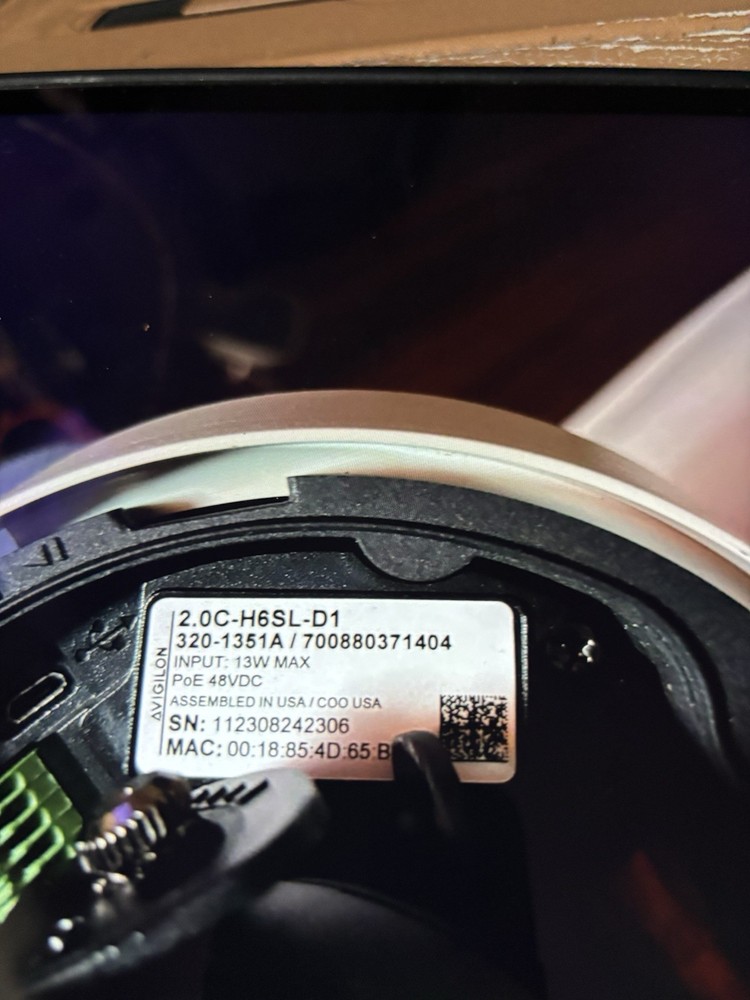 Avigilon 2.0C-H6sl-d1