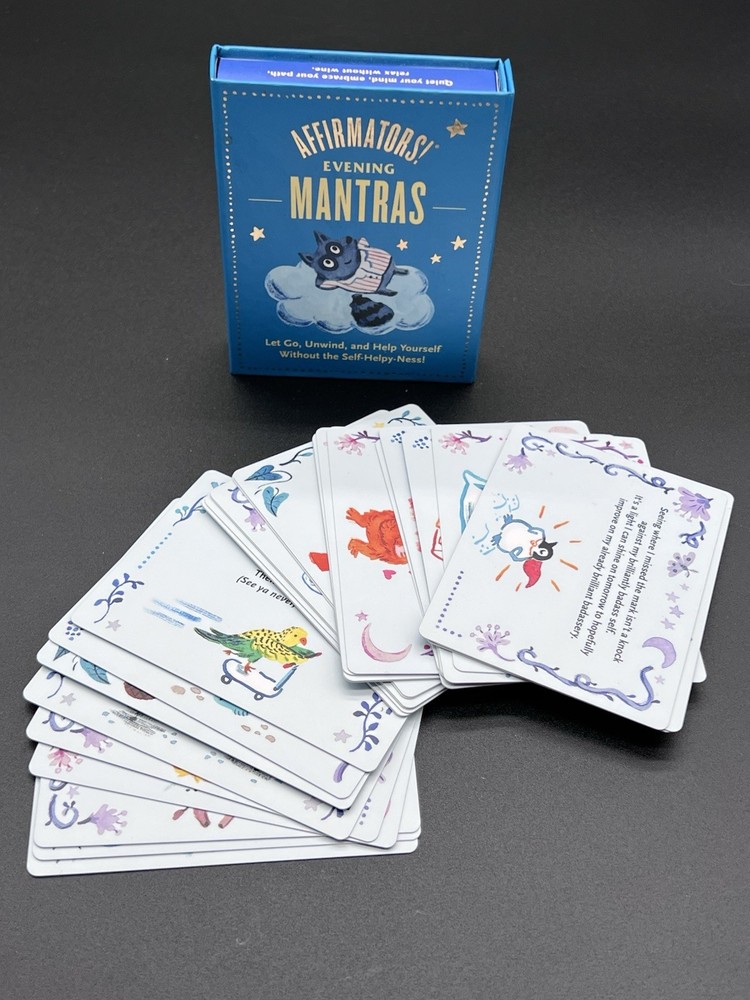 Affirmators Mantras Evening Night Affirmation Cards Deck Gift