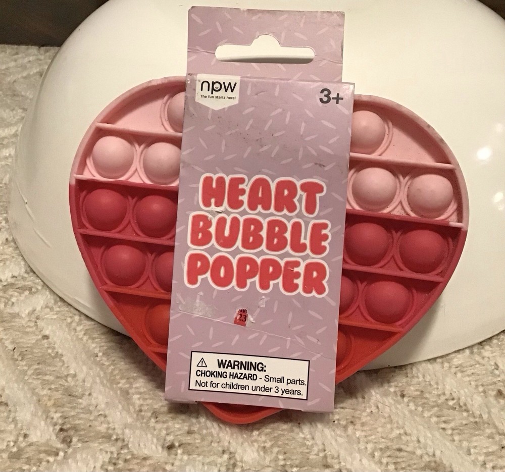 NEW Heart Bubble Popper - Ages 3+