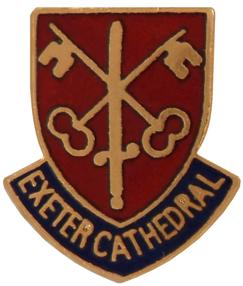 Exeter Cathedral Small Pin Badge Devon