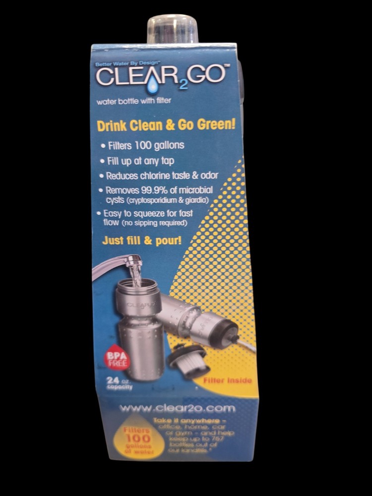 3 pack Clear2Go Water filtration bottle / bottles