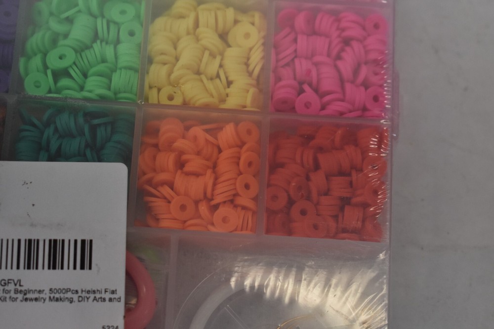Dowsabel Clay Beads Bracelet Making Kit For Beginners 5000 Piece Set Assorted