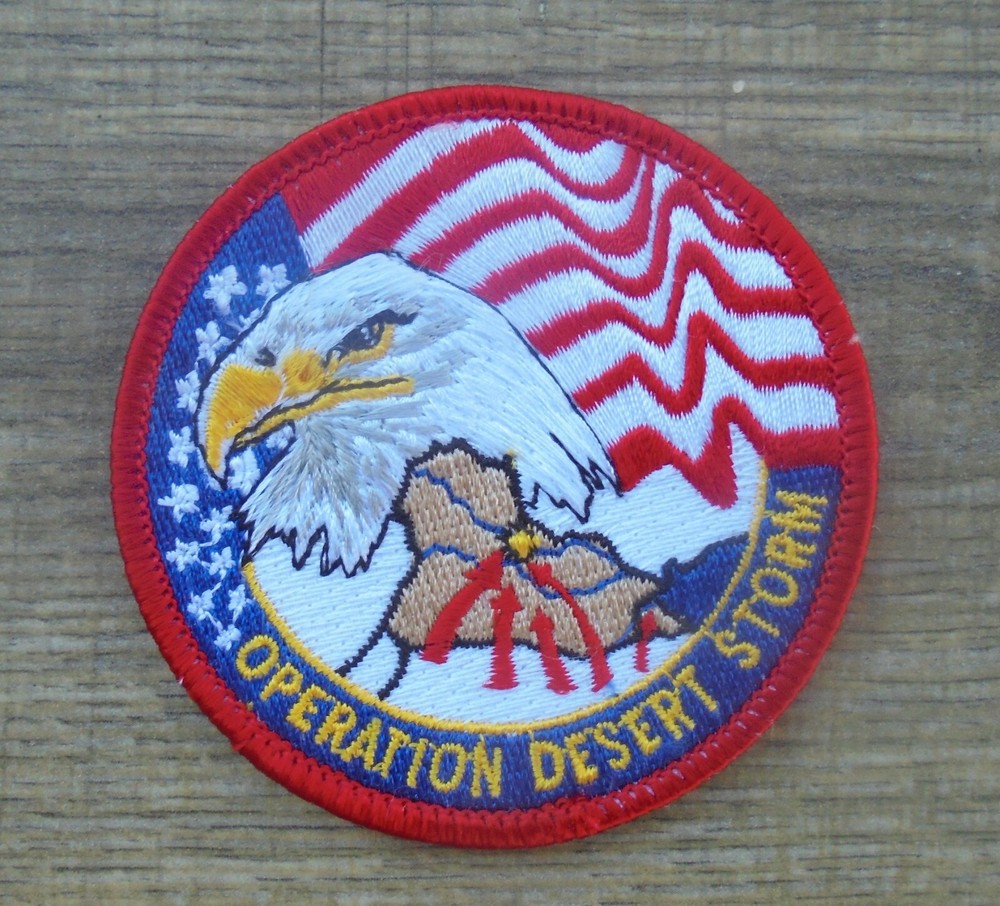 OPERATION DESERT STORM PATCH - EAGLE-FLAG-NICE 3"