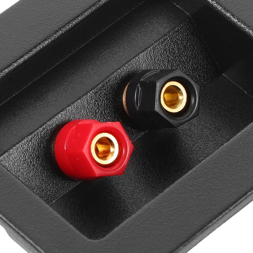 2 Pcs Subwoofer Terminal Cup Square Speaker Plate Connector Binding Post