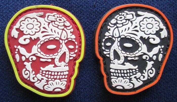11 ASSORTED EDC MORALE PATCHES PVC & 1 FABRIC HOOK & LOOP