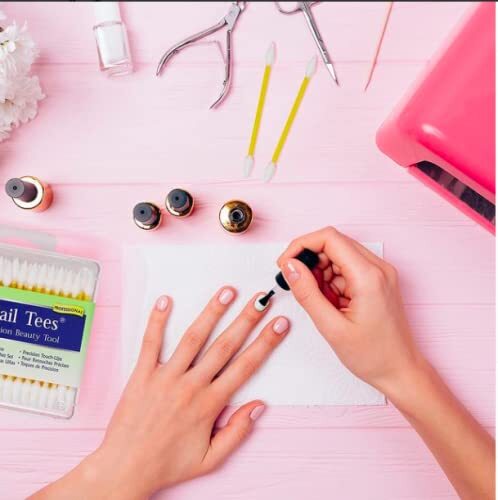 Nail Tees Cotton Tips 120 Count (3 Pack) - The Ultimate Nail Tool, M