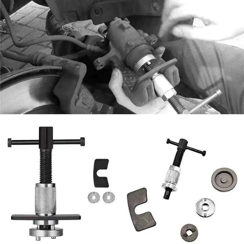 5pcs Brake Caliper Tool Chroming Piston Rewind Kit DurableCaliper Separator Tool