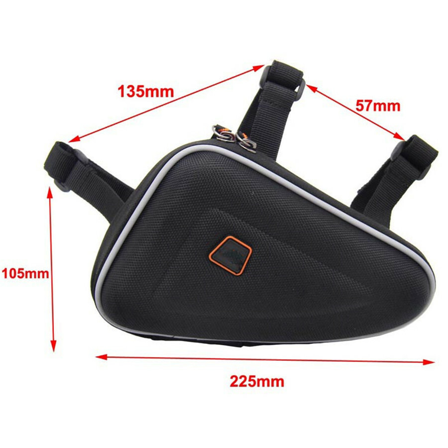 Motorcycle Saddle Storage Bag Engine Guard Mount Case Pouch Accessories Black
