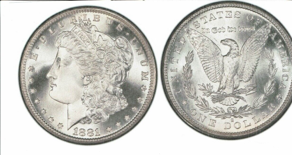 1881-S MORGAN GEM SEMI PROOF LIKE