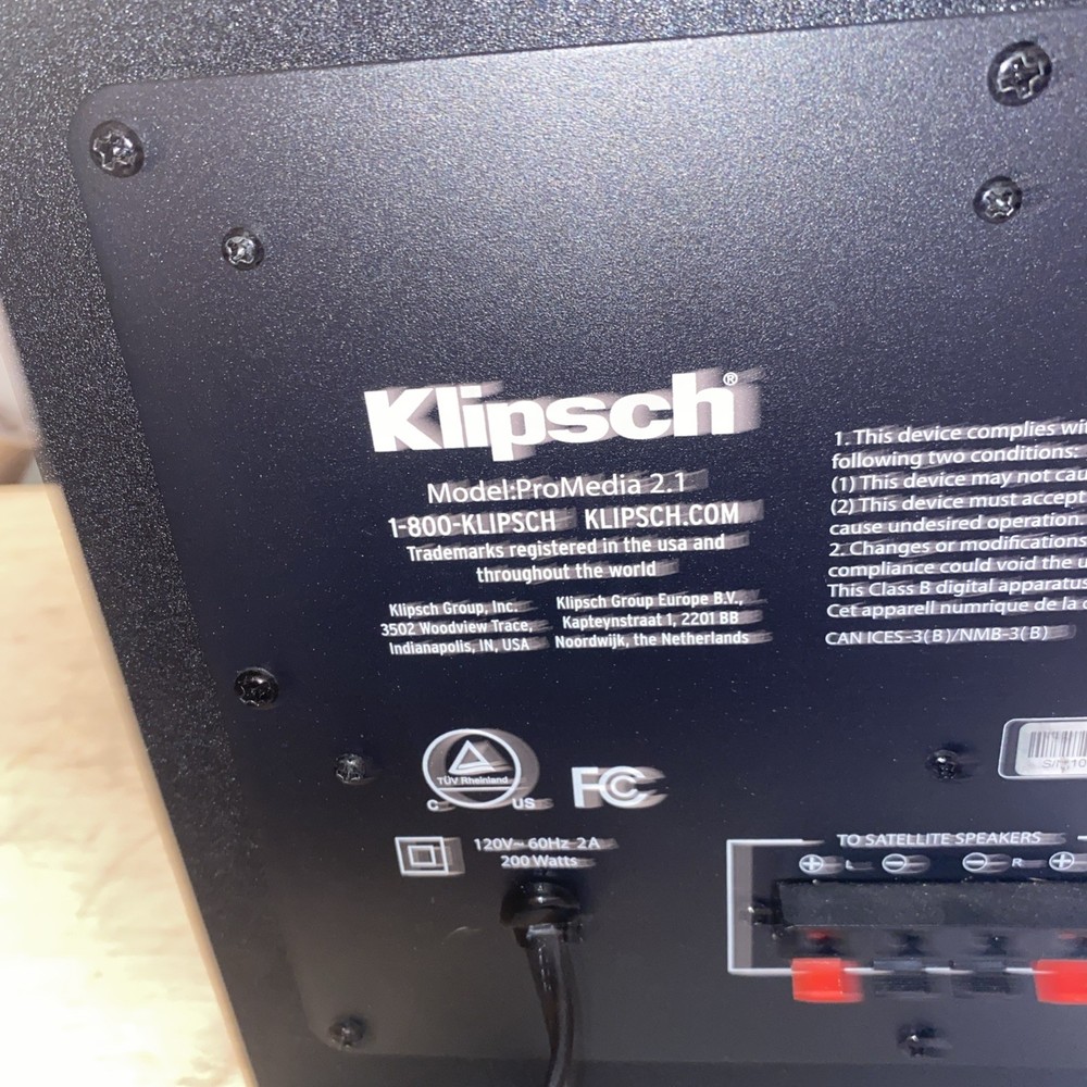 Klipsch Promedia 2.1 THX Computer/Electronics Speaker System
