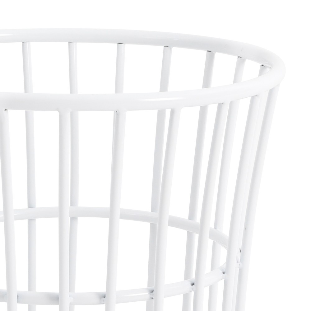 Ventilated Laundry Basket with Locking Wheels - Stylish and Durable Design
