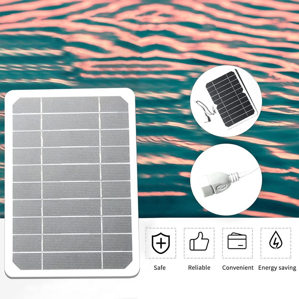 5V Solar Panel Portable Solar Panel IP65 Waterproof Sturdy Epoxy Frame