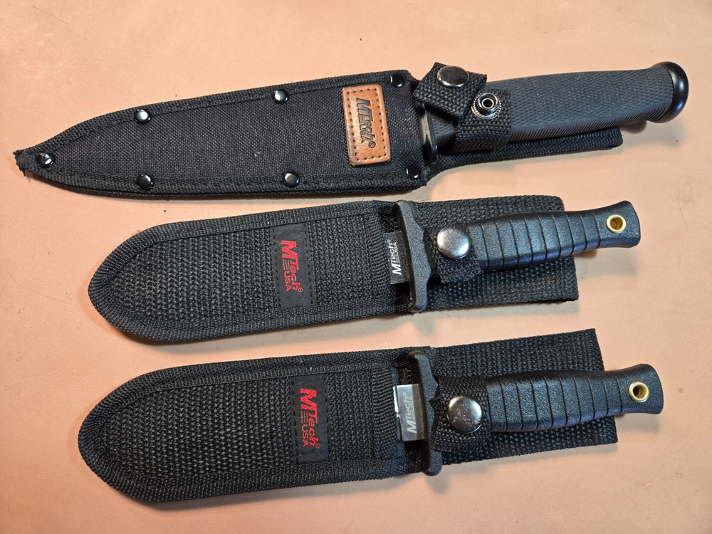 M-Tech Fixed Blade Knives Set of Three