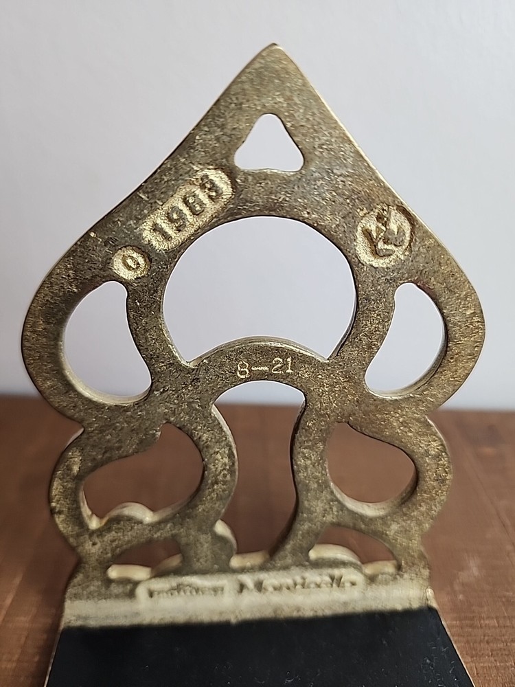 1980's MONICELLO Replacement BOOKEND Brass Home Decor