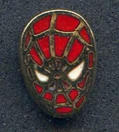 1988 NEW & SEALED Planet Studios Spider-Man's Face Earring, MINT