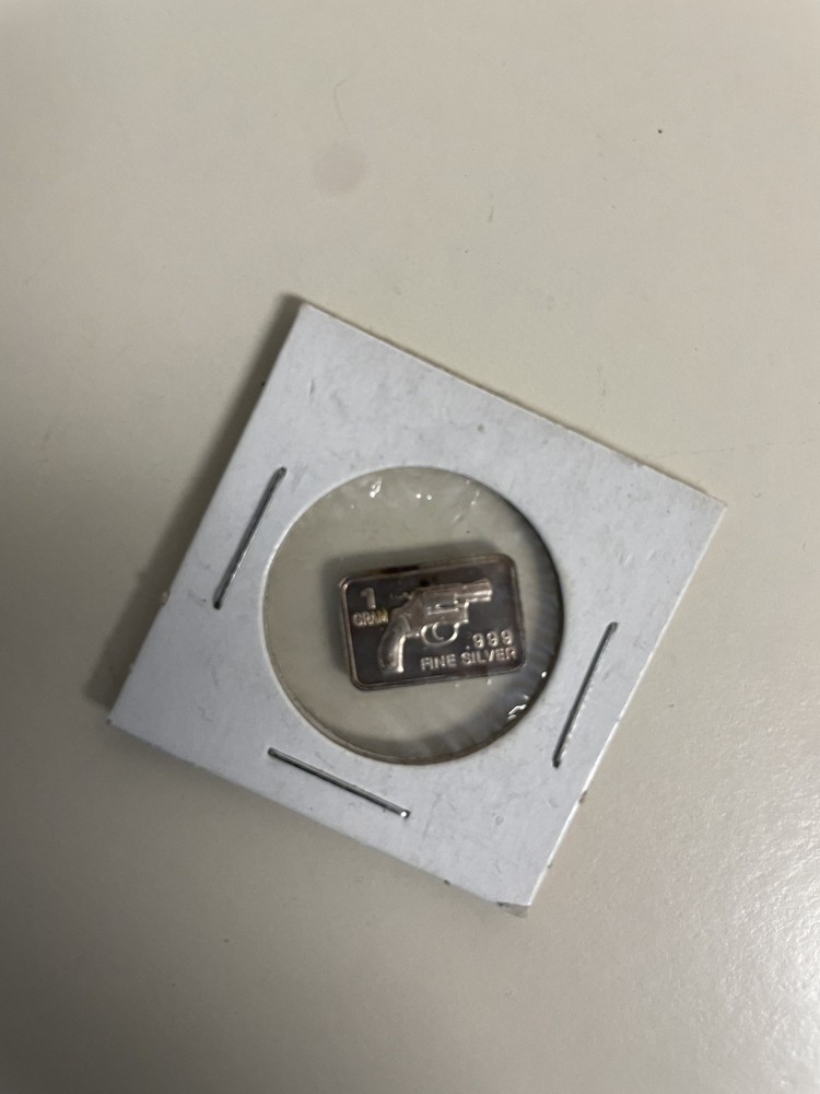Silver Bar 1 Gram pistol and machine gun Design