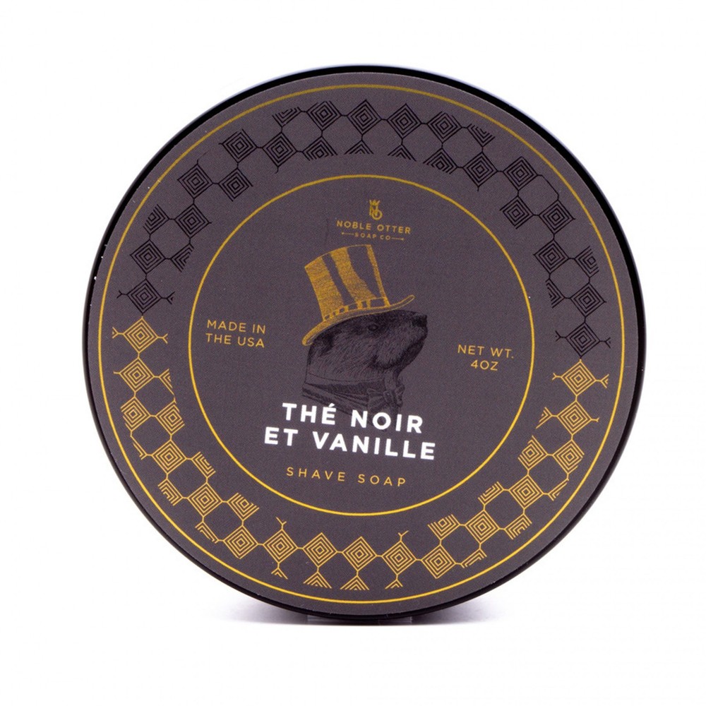 Noble Otter Shaving Soap, Noir et Vanille