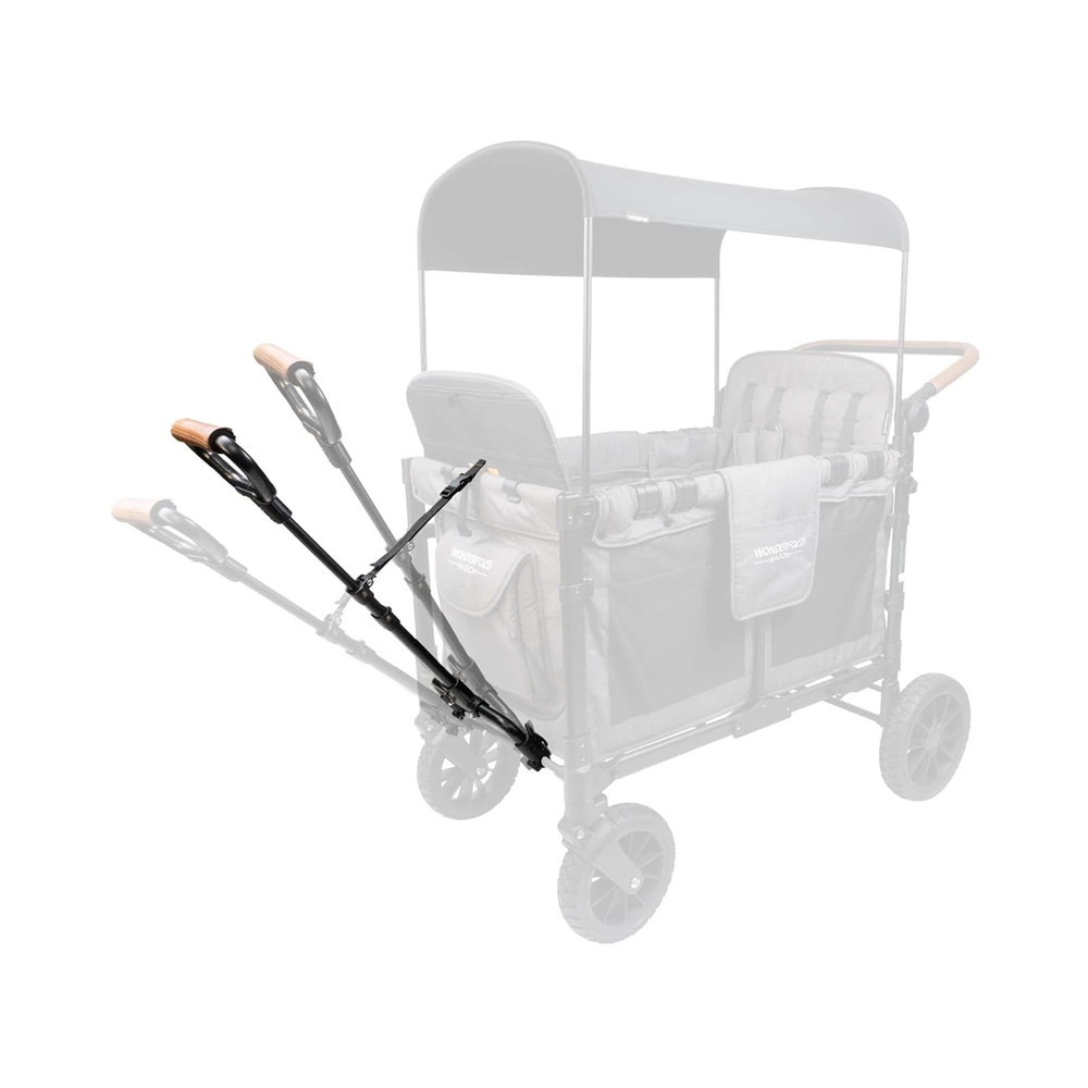 Adjustable Vegan Leather Stroller Wagon Pull Handle for W-Series Models