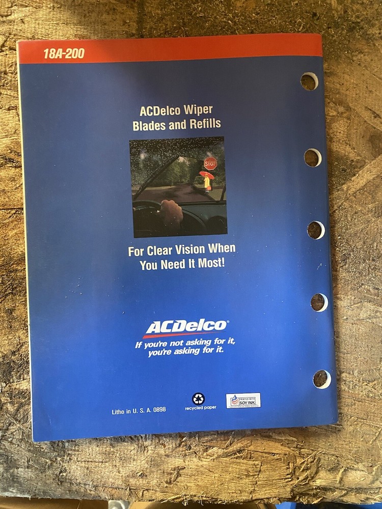 ACDelco 1998 Wiper Blades & Inserts Catalog