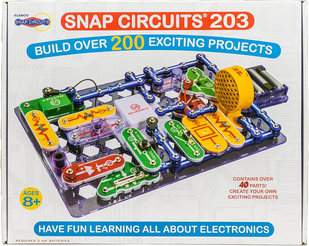 Snap Circuits 203 Electronics Exploration Kit | over 200 STEM Projects | Full Co