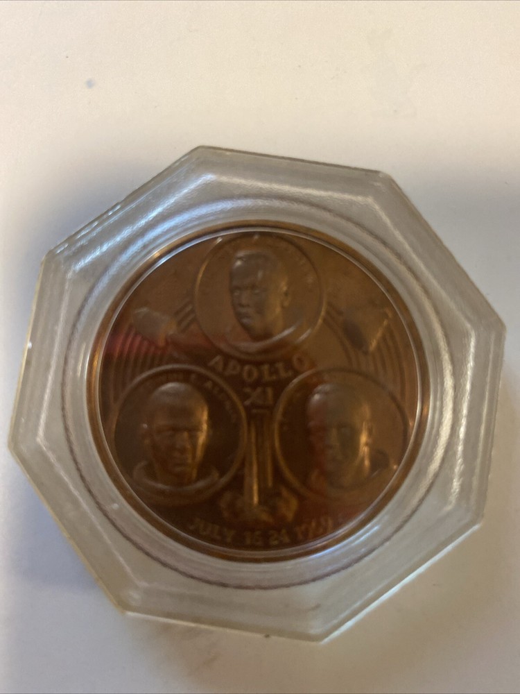 Apollo Copper Round Commemorative Coins Set Of 5