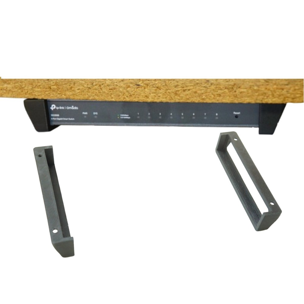 Wall Mount Under Desk Bracket for TP-Link Omada SG2008 8-port Switch