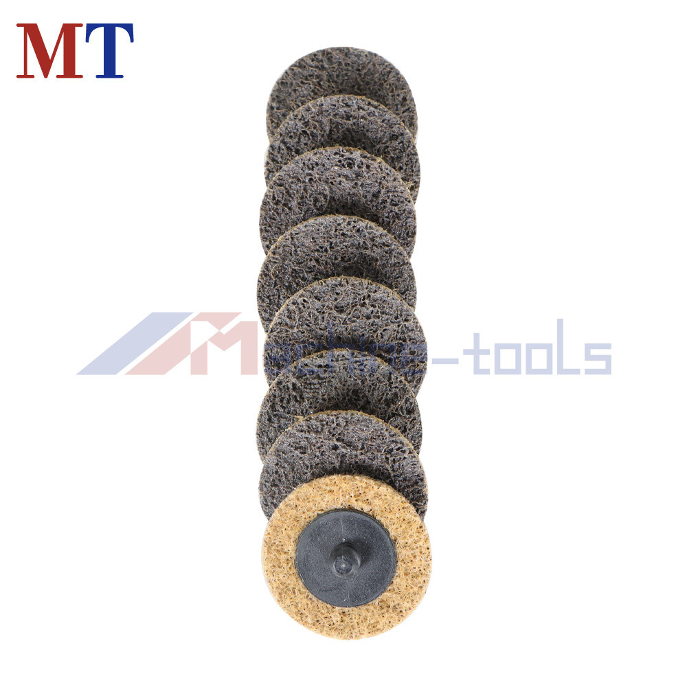 50 Pack Coarse Surface Conditioning Discs 2" Roll Lock Die Grinder Sanding Pads