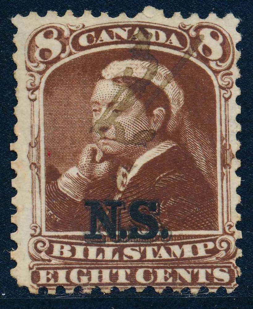 NSB9 Canada, Nova Scotia Bill Stamp 1868 used