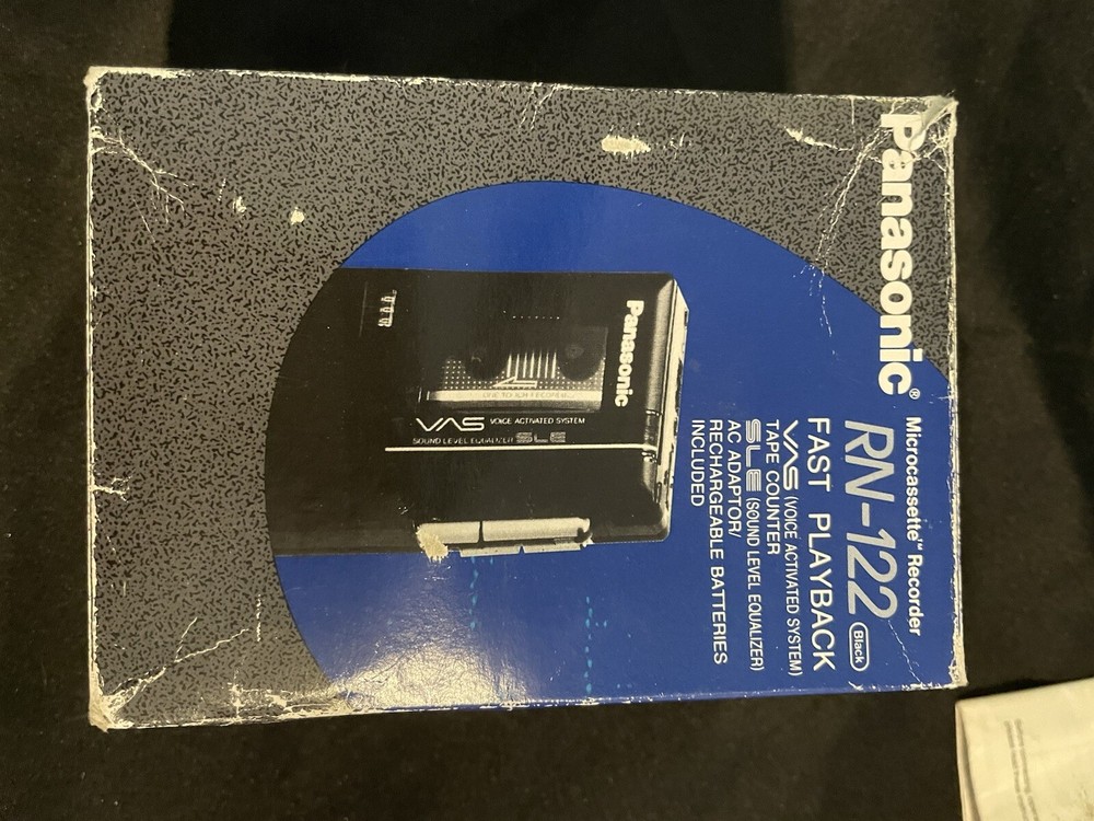 Panasonic Fast Playback Microcassette Recorder RN-122 Voice Activated