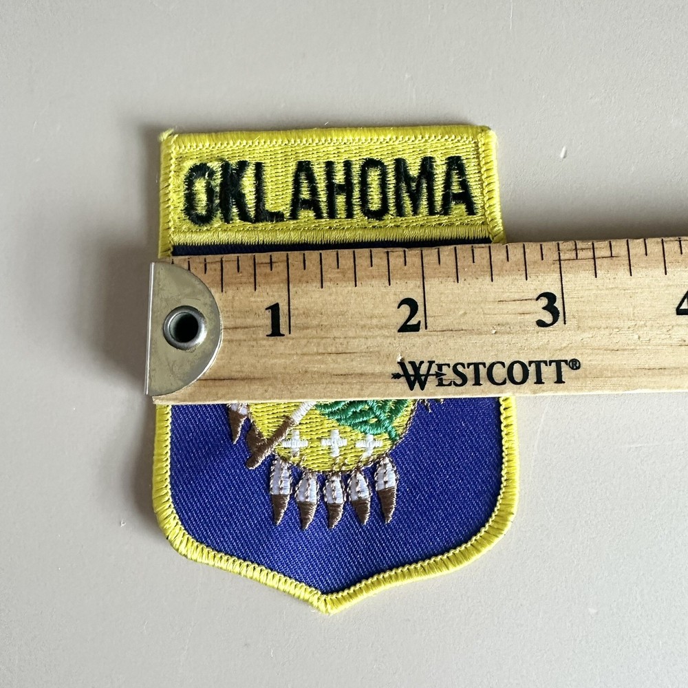 Oklahoma State Flag Patch Embroidered