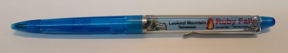 Vintage Ruby Falls Lookout Mtn floaty floating Souvenir Pen Excellent Condition