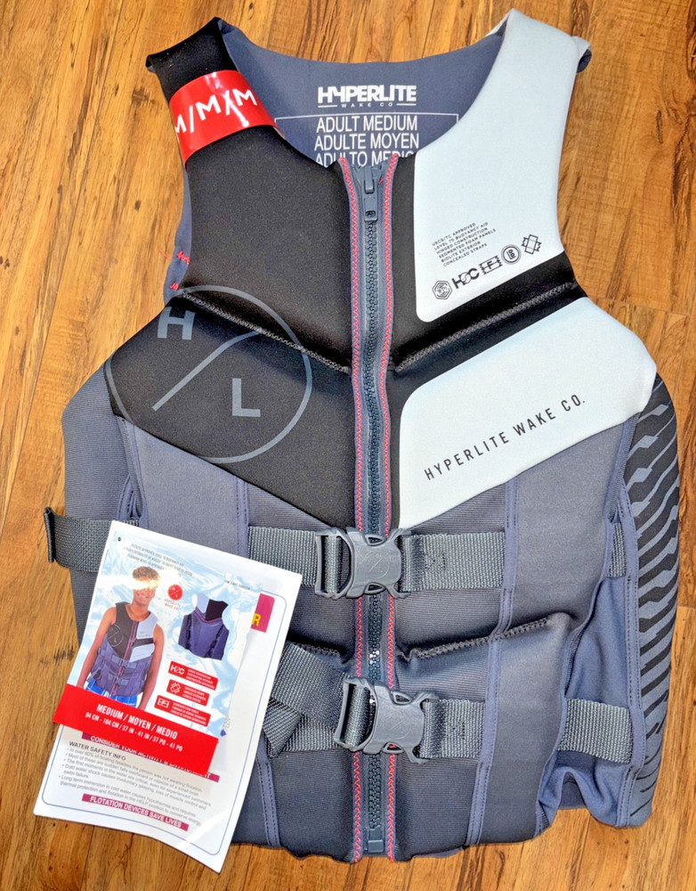 Hyperlite Wake Co.PFD Best Adult Medium NEW