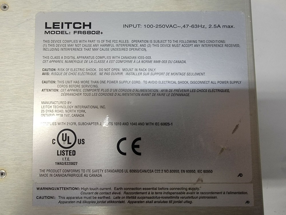 Leitch 6800 Plus Distribution Amp