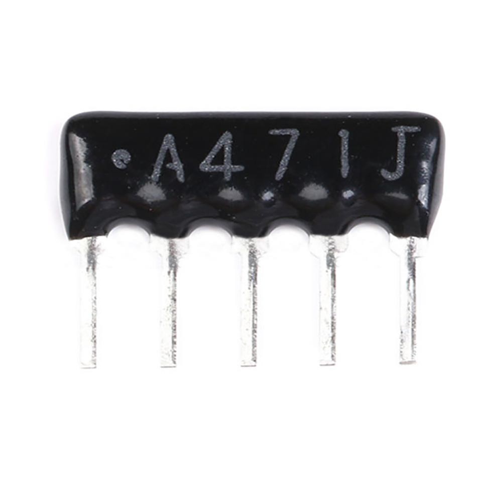 1/8W 5 Pin-9 Pin DIP Network Array Resistors ±5% Range 100Ω/Ohm to 100KΩ/Ohm