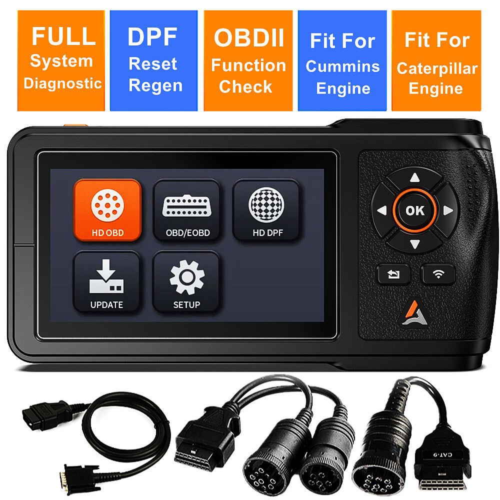 Diesel Truck Scanner For Cummins Caterpillar Engine Code Reader DPF Reset Regen