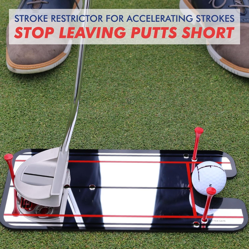 Golf Putting Alignment Mirror Training Aid - Improve Stroke & Accuracy Fast