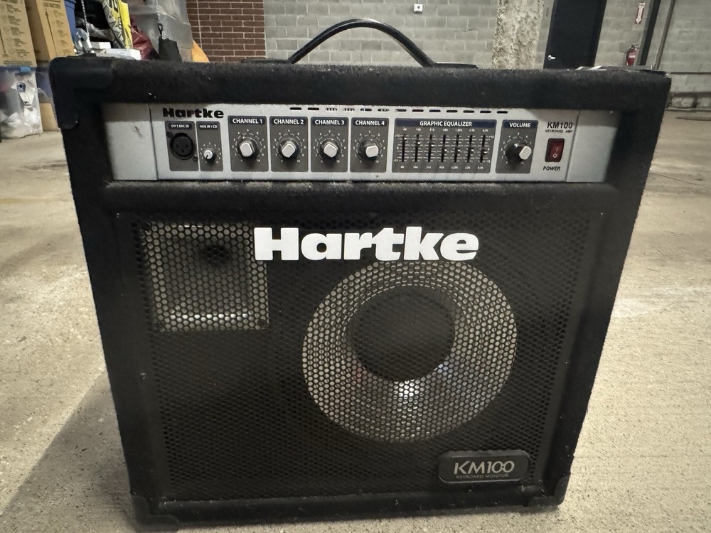 Hartke KM100 100W Combo Amplifier Solid State 4-Channel Keyboard 1 Speaker