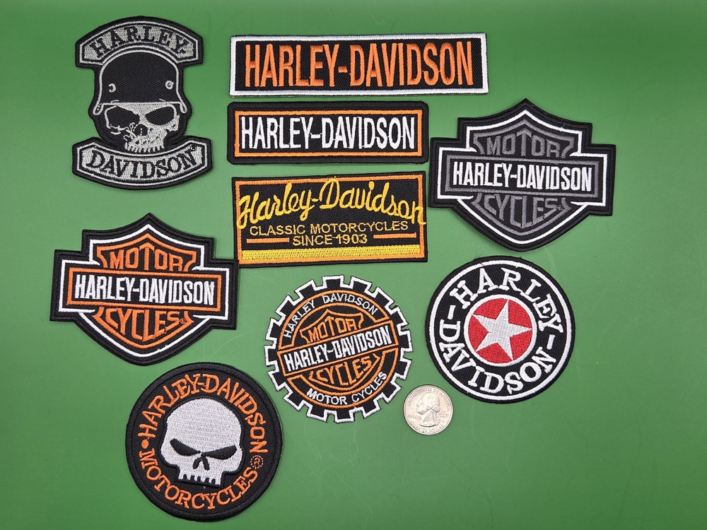 HARLEY-DAVIDSON PATCH LOT OF 9 NEW