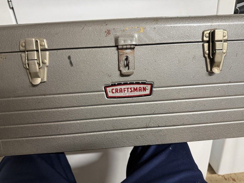 Vintage Craftsman Metal Toolbox