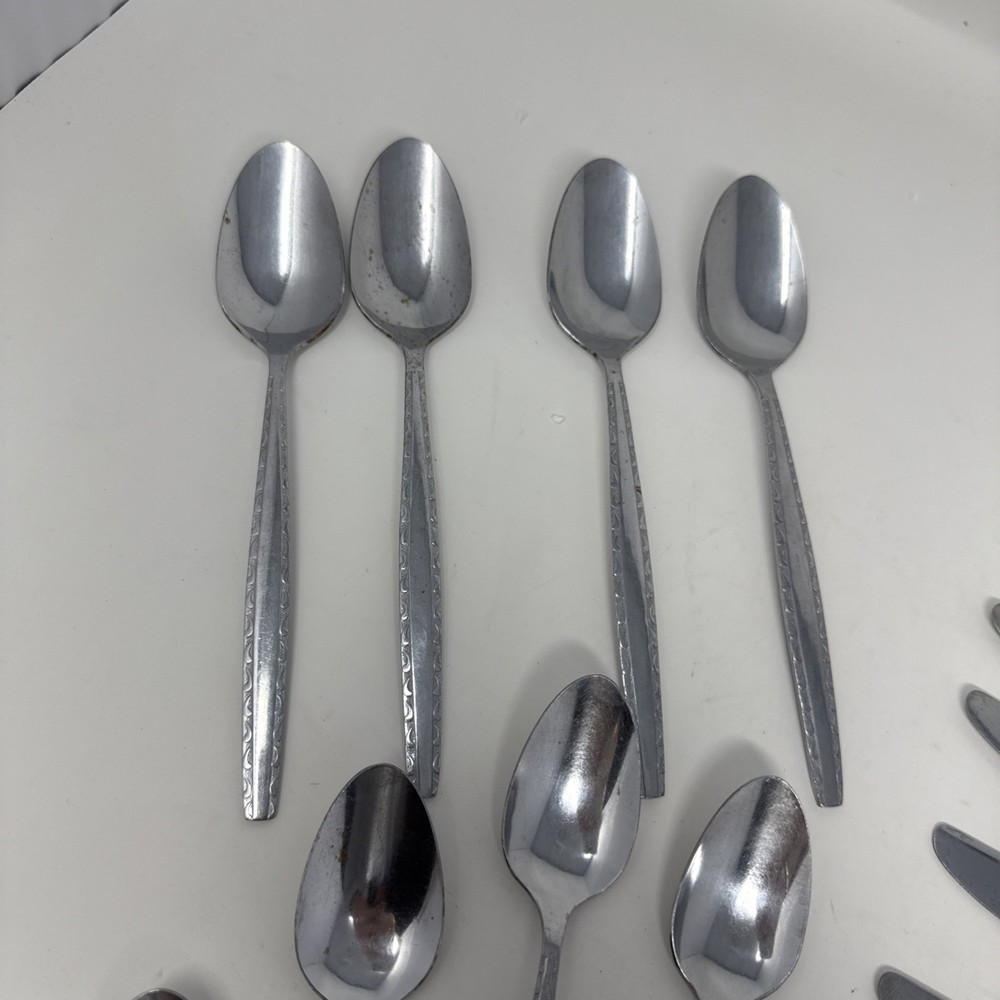 22 pc ROGERS INS174 Luxury Stainless Flatware Fork Spoon Knife Set Petite Handle