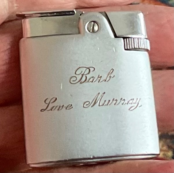 Vintage Ronson Milady Lighter / Monogrammed/ Working.