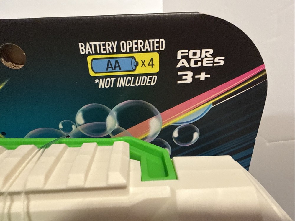 2x Glow FX Bubble Blaster XL LED Bubble Guns w/ Solution | Light-Up | Ages 3+